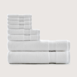 Luxury 8-Piece Boutique Hotel Bath Bundle - 600 GSM Cotton