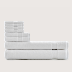 Luxury 8-Piece Boutique Hotel Bath Bundle - 600 GSM Cotton
