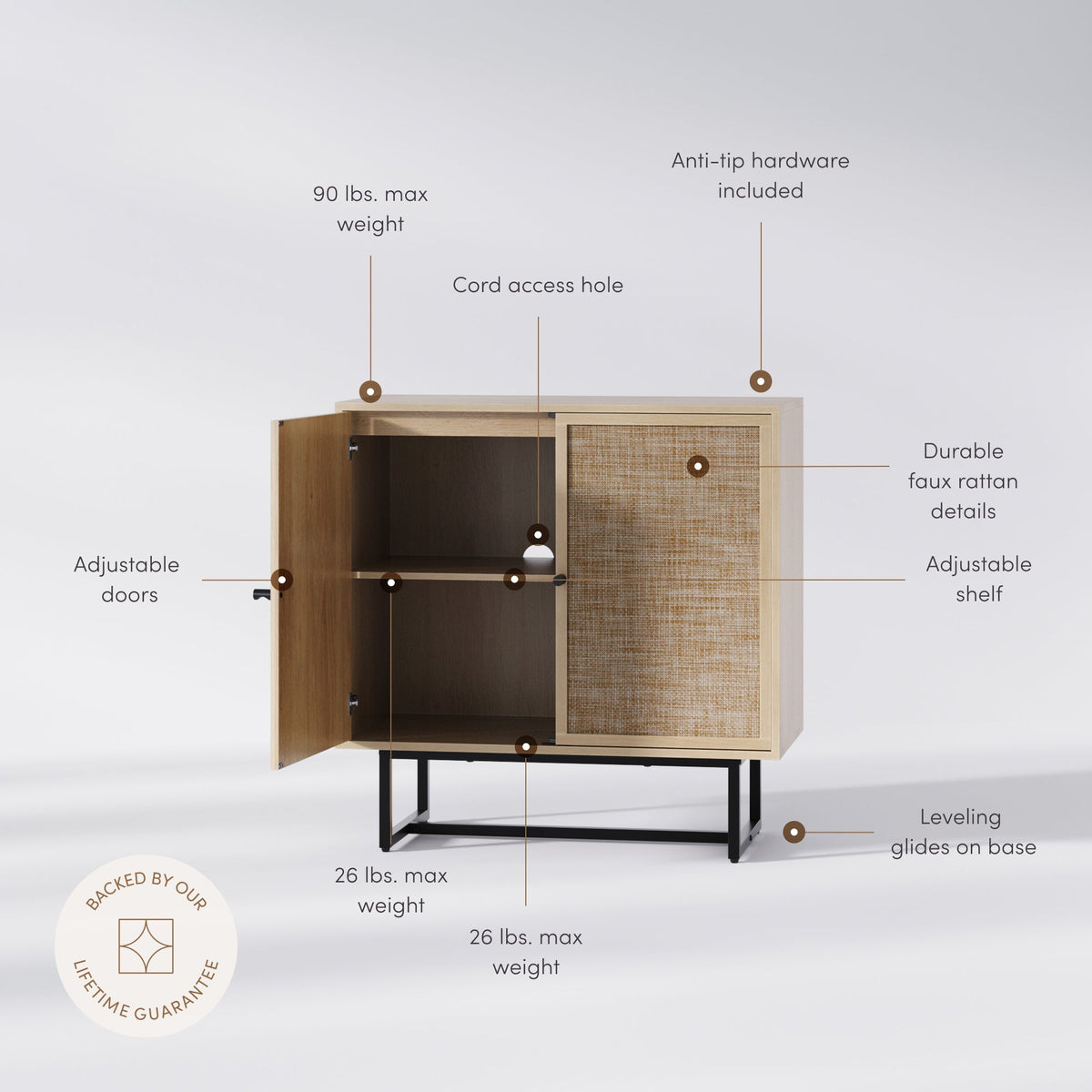 Kova storage cabinet – key features