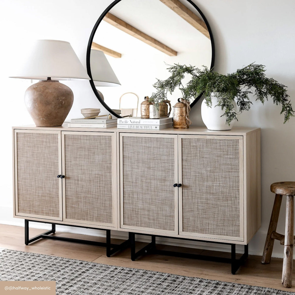 Kova storage cabinet in a real home setting