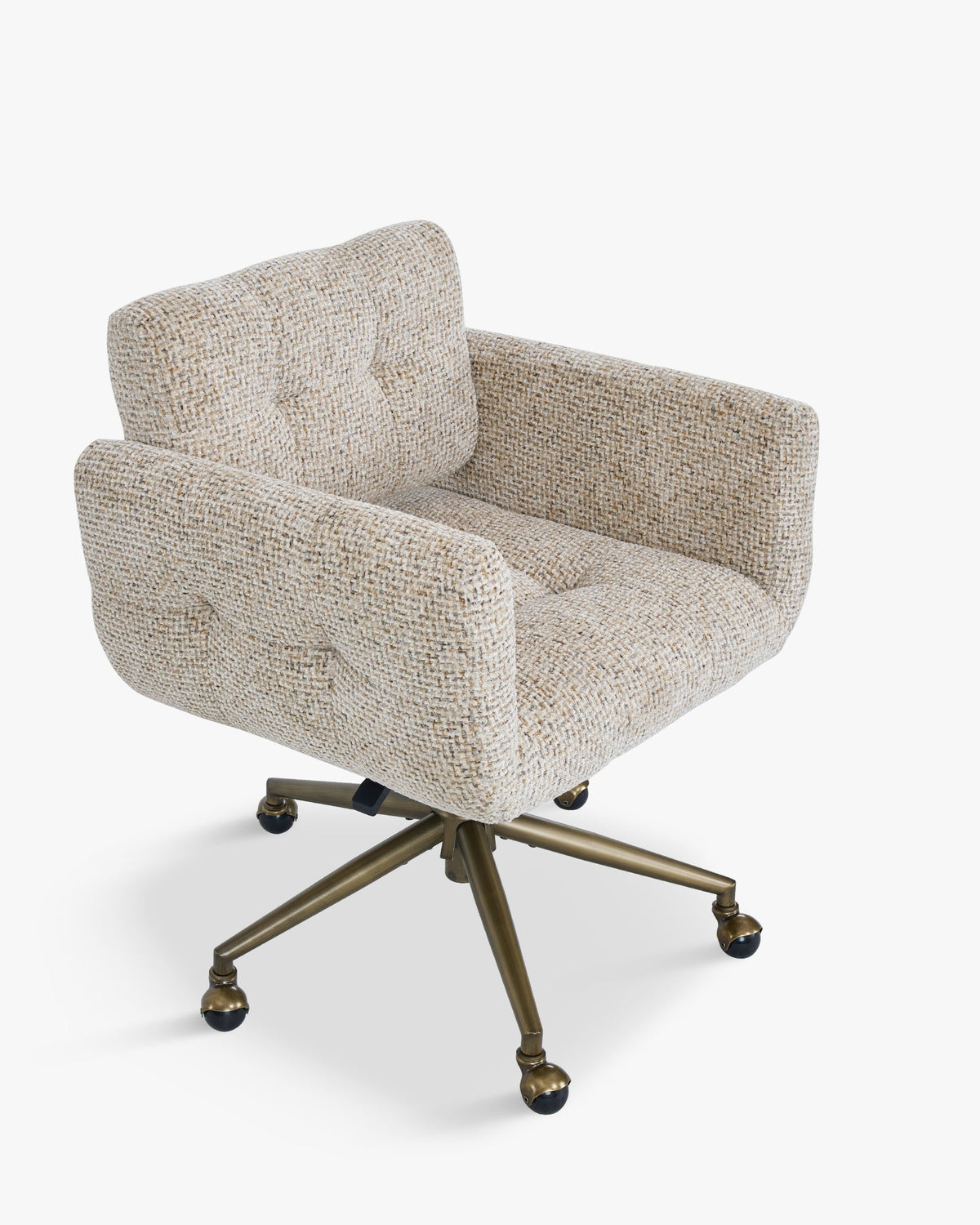 Valeria tweed desk chair – alternative view