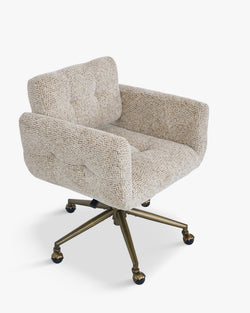 Valeria tweed desk chair – alternative view