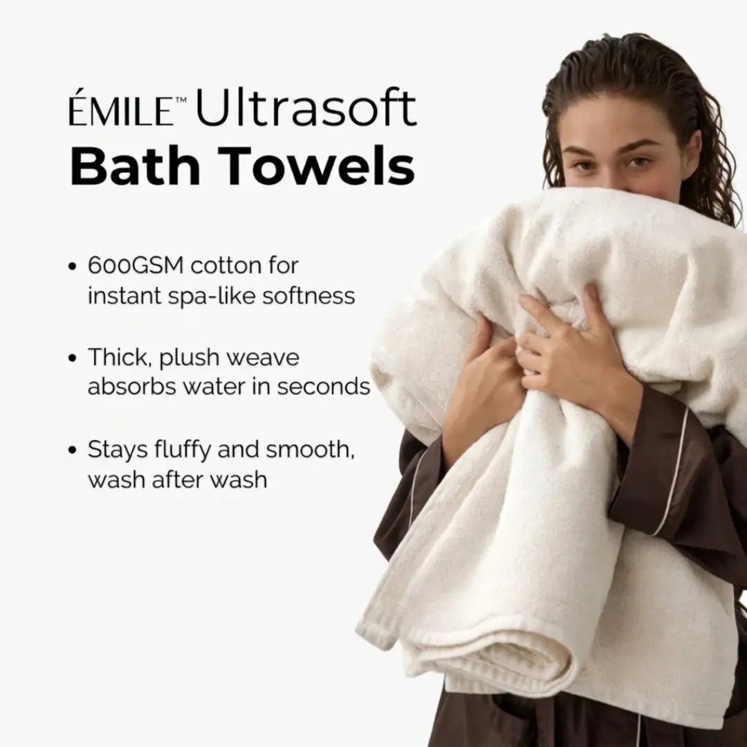Luxury 8-Piece Boutique Hotel Bath Bundle - 600 GSM Cotton