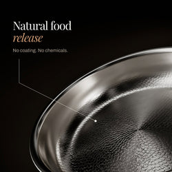 Hand-Hammered Titanium Frying Pan - PFAS-Free