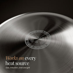 Hand-Hammered Titanium Frying Pan - PFAS-Free