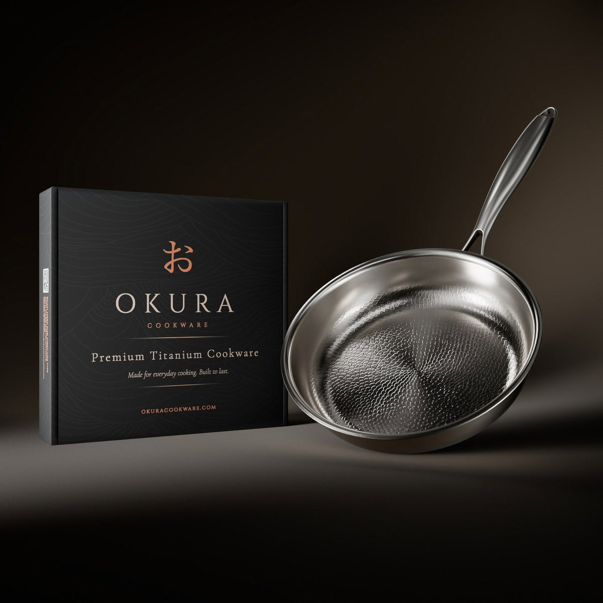 Hand-Hammered Titanium Frying Pan - PFAS-Free